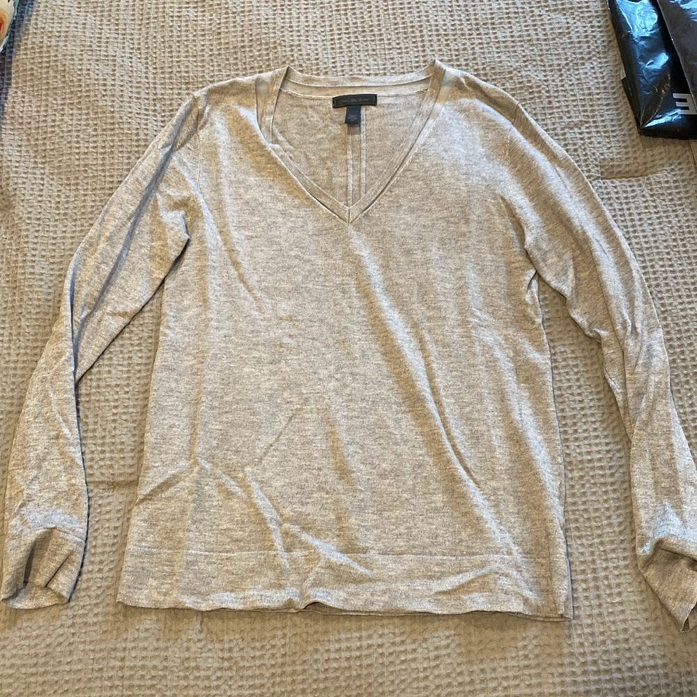 Mesh detail silk-cashmere blend sweater